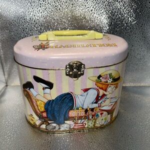 Mary Engelbreit ME draw/sewing tin, oval shape